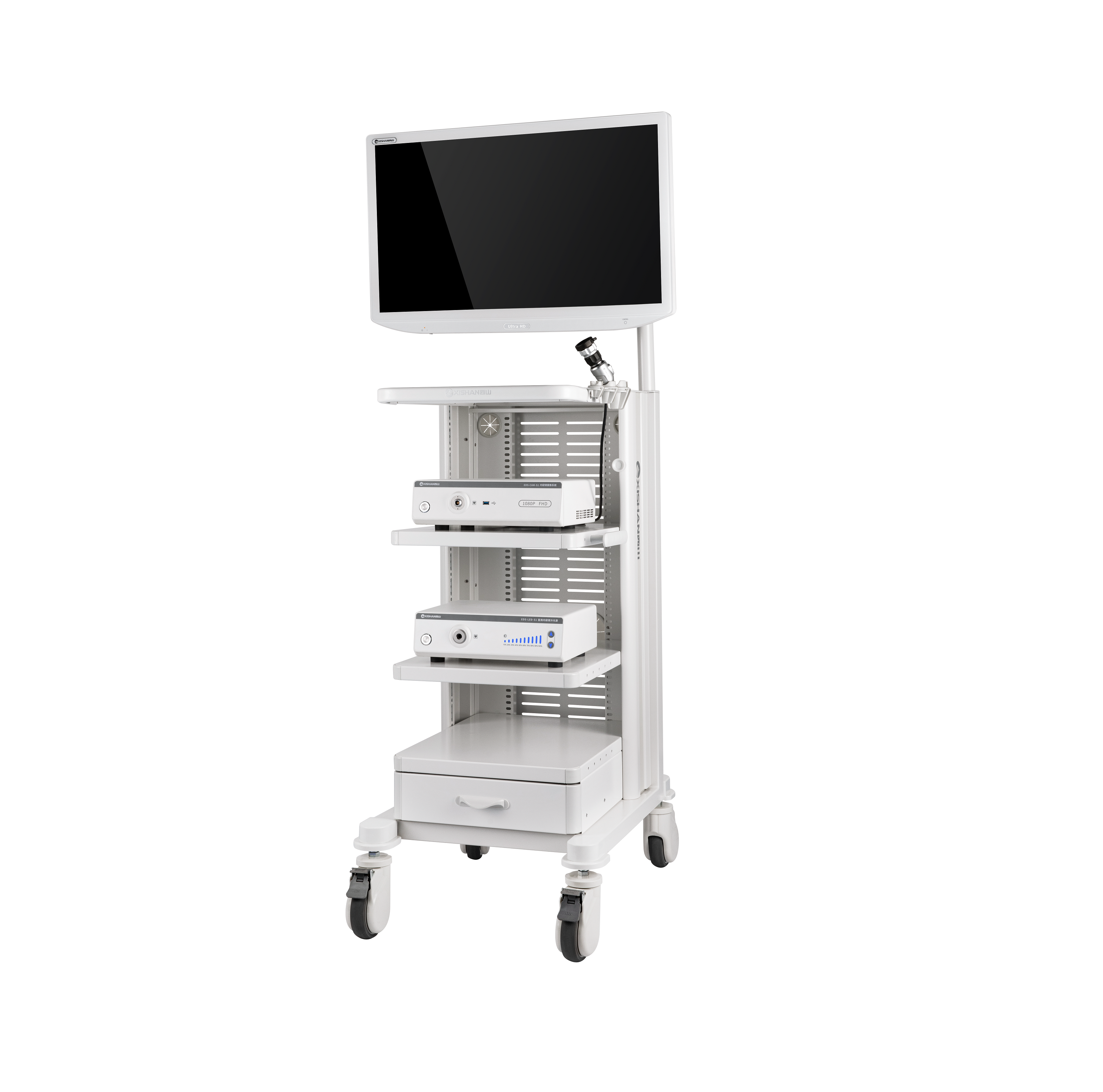 Chariot d'endoscopie compacte